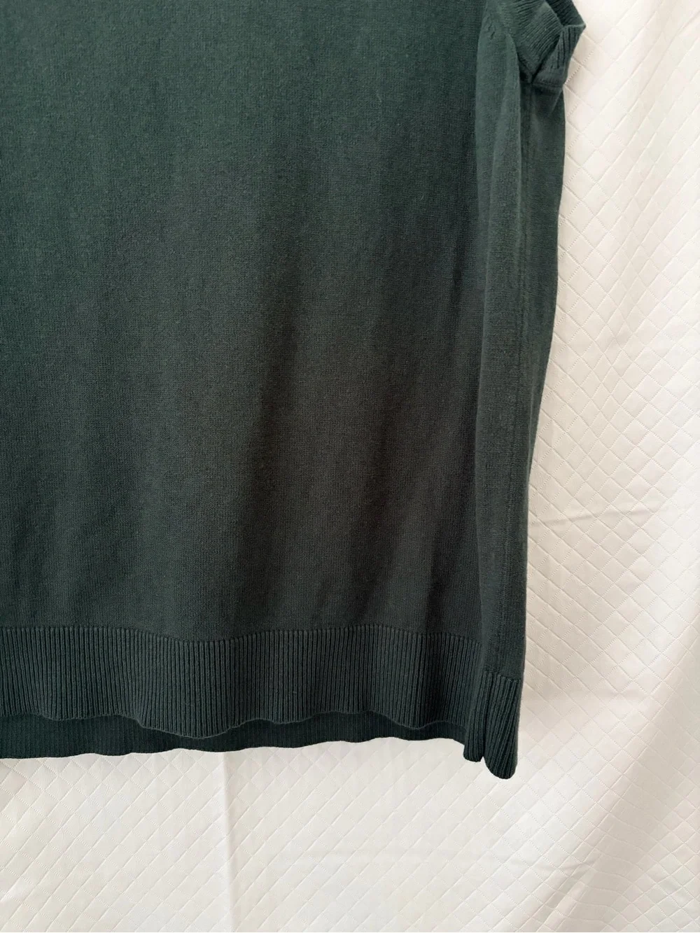 Banana Republic Dark Green Argyle Sweater Vest with Lime and Gray Diamonds